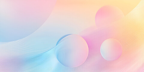 Poster - pastel dreamscape: a mesmerizing abstract background of soft, pastel hues and ethereal orbs, creatin