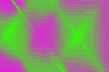 Poster - Pixel background with bitmap pattern. Retro game dotted gradient effect. Vector dither gradation. Abstract glitch digital noise. Grainy pink and green halftone vintage wallpaper