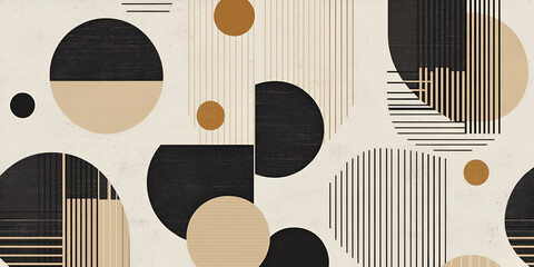 Poster - modern minimalist geometric pattern: a stylish and sophisticated seamless pattern featuring a repeat