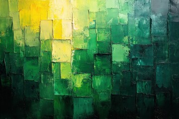 Aufkleber - lush green abstract textured background with vintage grunge shiny light effects and elegant design