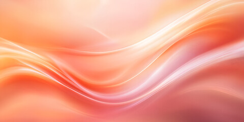 Poster - Abstract Peach Swirl: A captivating abstract background featuring a mesmerizing swirl of peach, orange and white hues. The soft, flowing lines evoke a sense of tranquility and warmth.