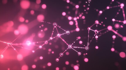 Poster - a visually striking d graph with interconnected nodes and ascending lines, set in a digital space wi