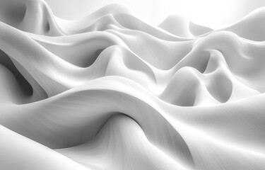 Aufkleber - Abstract Minimalist Curved White Lines Background for Modern Graphic Design and Architecture