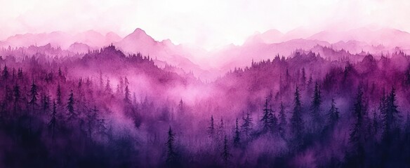 Aufkleber - Abstract Purple Watercolor Background with Vintage Texture and Grunge Stains for Elegant Design