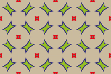 Fototapete - 
Abstract vector background with seamless geometric pattern of simple shapes. Stylish vector texture
