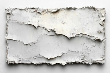 Aufkleber - white textured background vintage grunge aged rustic distressed weathered cracked antique wall
