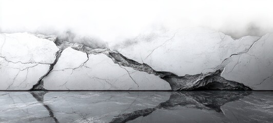 Aufkleber - Elegant White Marble Background for Interior Decoration and Product Display