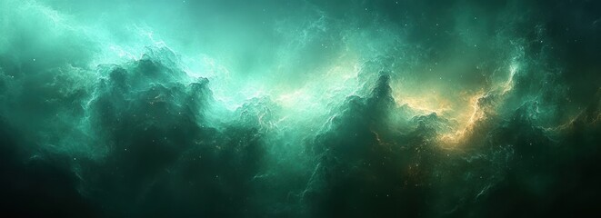 Aufkleber - Rich Deep Green Abstract Background with Vintage Texture and Elegant Black Border