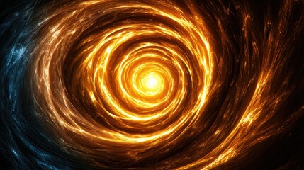 Poster - Cosmic spiral formation universe digital art abstract close-up energy dynamics