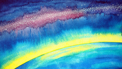 abstract astronomy universe galaxy space science background magic sky light nebula cosmic cosmos moon star night wallpaper blue planet earth nature art fantasy design illustration watercolor painting