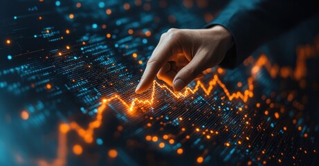 Aufkleber - Business Growth Success Investment Development Strategy Progress Forward Chart Analysis for Corporate Future Performance
