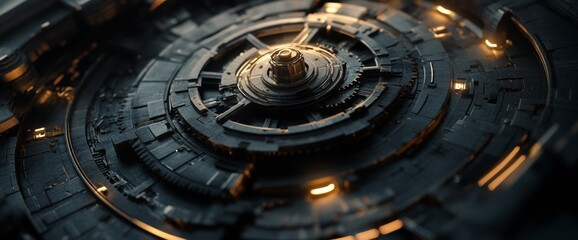 Close-up view of clock gears rotating with precision, highlighting the intricate details and smooth movements. This macro shot captures the essence of timekeeping and design