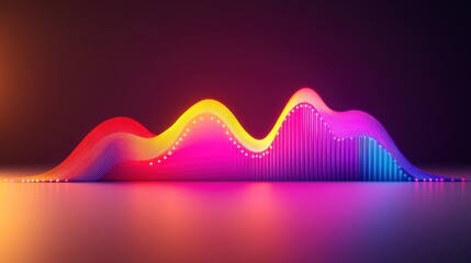 Poster - Futuristic dashboards with glowing trend lines and live updates