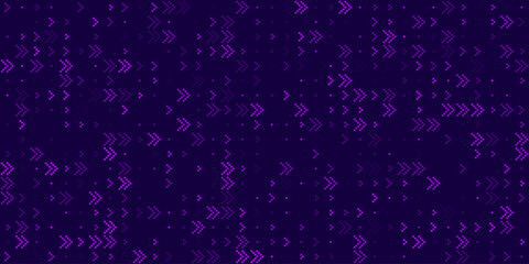 Aufkleber - Purple Pixel Arrows Moving Forward Background. Retro Abstract High-Speed movement. Dynamic Arrows Movement Technology Pattern for Banner or Poster Design Concept. Vector Illustration.