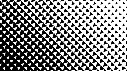 Wall Mural - Abstract Geometric Triangles Pattern. Hipster Fashion Design Print Triangle Pattern. Halftone Effect Background. Black and White Arrows Pointing Left and Right. Vector Illustration.