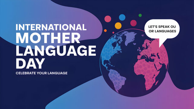International mother language day banner design