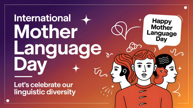 International mother language day banner design