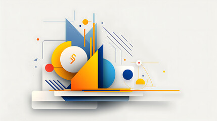 Poster - Dynamic abstract art composition creative studio digital artwork modern environment unique perspective artistry concept