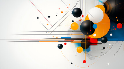 Poster - Dynamic abstract art composition creative studio graphic design contemporary environment close-up visual inspiration