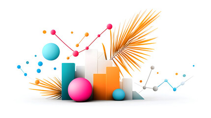 Poster - Dynamic data visualization elements abstract design graphic content digital environment creative viewpoint conceptual innovation