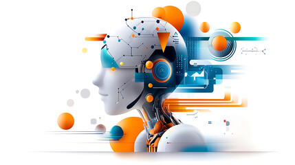 Poster - Ai technology revolutionizes communication future concepts in digital environments abstract visuals futuristic viewpoint