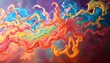 © Justin - Ethereal Whirlwinds: A Symphony of Chaotic Beauty in Vibrant Hues art void fluid colors