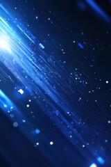Wall Mural - abstract blue light streaks background