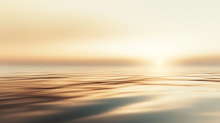 Aufkleber - As dawn breaks, golden hues stretch across the horizon, painting the sky while gentle waves dance upon the calm sea, creating a serene and peaceful atmosphere