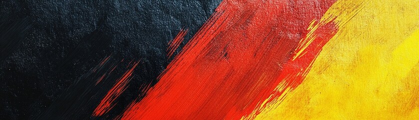 Poster - This background features crayon-like textures with bold colors of red, yellow, and black. Its playful design and ample blank space make it suitable for text overlay