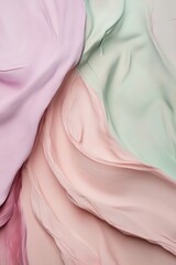 Poster - This abstract backdrop features flowing brushstrokes in pastel pink, lavender, and teal, creating a serene and artistic atmosphere ideal for modern design projects or social media