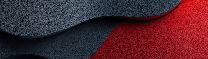 Poster - This abstract sale background features bold geometric shapes in red and black, layered textures, and smooth gradients, offering a modern aesthetic and space for compelling text overlays