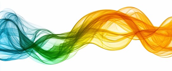 Aufkleber - Abstract colorful wave design. (1)