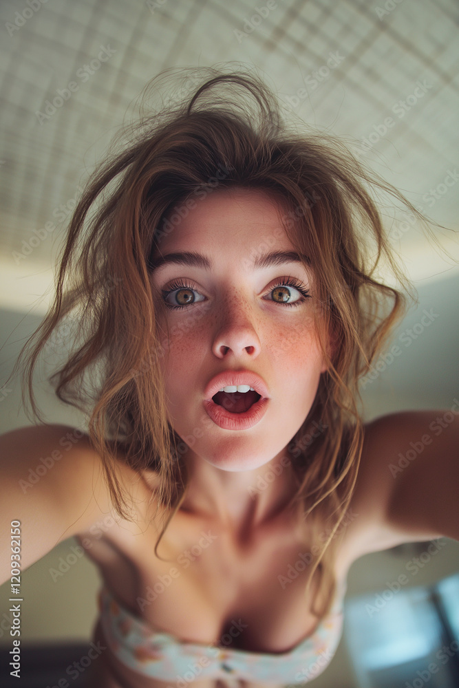 Erotic, sex, masturbation, cunnilingus, porn. Young woman having orgasm. Beautiful woman with