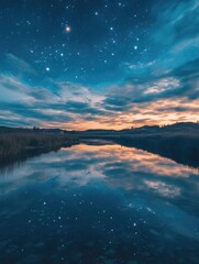 Wall Mural - Nighttime Ocean View
