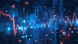 © Imron - Blue Tech Finance Fintech Background Abstract Pixel Pattern. Abstract Business Tech Science Vector Backdrop