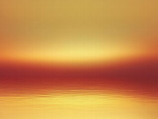 Wall Mural - Golden Sunset Over Calm Waters