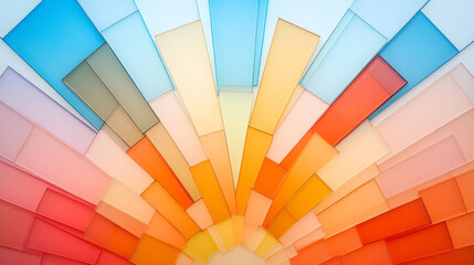 Poster - A dynamic glass network design featuring elaborate radial patterns and vibrant color gradients, creating a visually striking centerpiece,