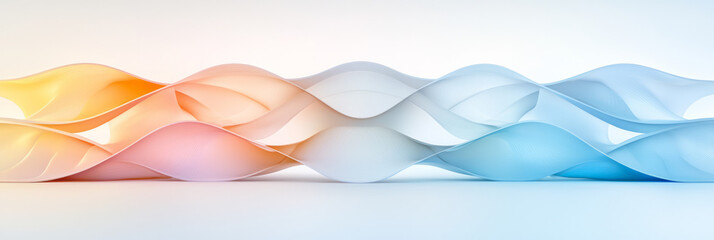 Poster - A minimalist glass structure with complex, interwoven patterns and subtle color variations, creating a harmonious and balanced visual,