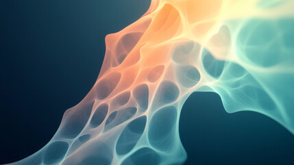 Poster - An artistic depiction of a glass network with intricate fractal patterns and vibrant light play, symbolizing complexity and beauty,