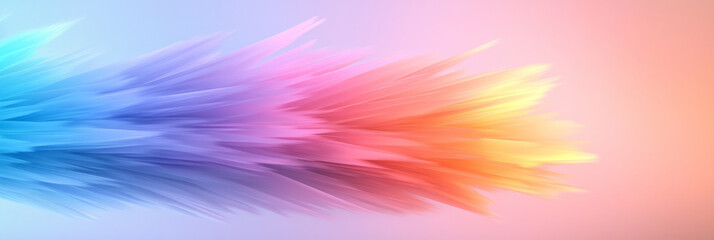 Poster - A dynamic digital pixel design with colorful radial gradients in neon shades, creating a sense of movement and vibrancy,