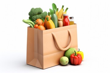 Wall Mural - Bag vegetable groceries plant