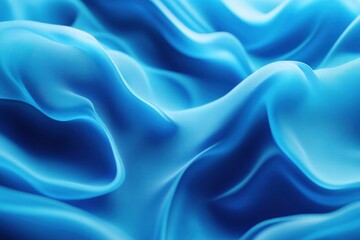 Wall Mural - Abstract Blue Fabric Waves - A Serene and Textured Design