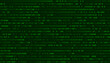 © ec0de - Abstract Binary Software Programming Code Background. Random Parts of Program Source Code. Binary Digits Matrix. Digital Data Cyber Security Technology Concept. Ultra Wide Vector Illustration.