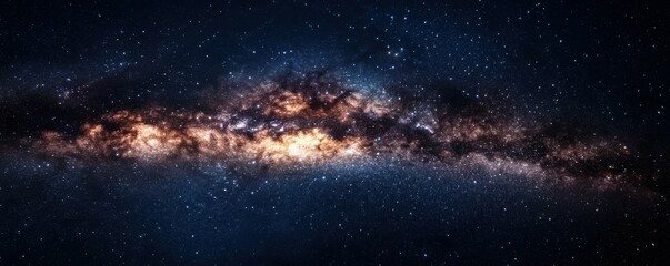A breathtaking view of the Milky Way galaxy stretching across a clear night sky, filled with countless stars.