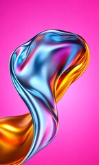 Poster - Business technology art abstract creative fluid visual kv design 
