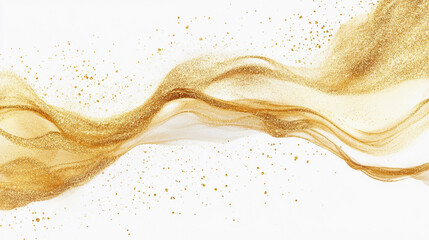 Poster - Elegant gold paint splashes create a vibrant texture suitable for artistic backgrounds and design projects. Generative AI