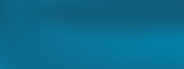Poster - Blue halftone background. Bright pixelated dotted texture overlay. Pop art pattern in comic style. Vector illustration.