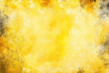 Poster - Vibrant yellow watercolor burst with rich textures, ideal for artistic projects, marketing materials, or eye-catching designs that brighten any creative endeavor