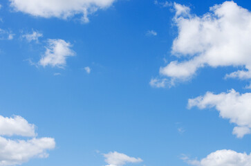 Wall Mural - white clouds in blue sky.
