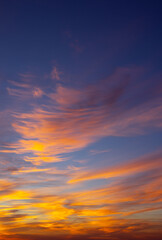Wall Mural - Vivid sky illuminated by the sunset